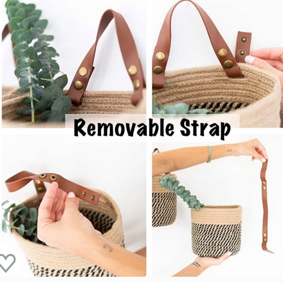 2 Hanging Woven Wall Storage Basket - Picture 5 of 6